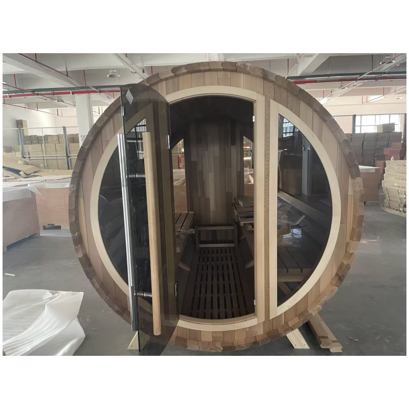 SAUNA EVOLUTION® Barrel Sauna Serenity Nature Air 9 - Energize Trek