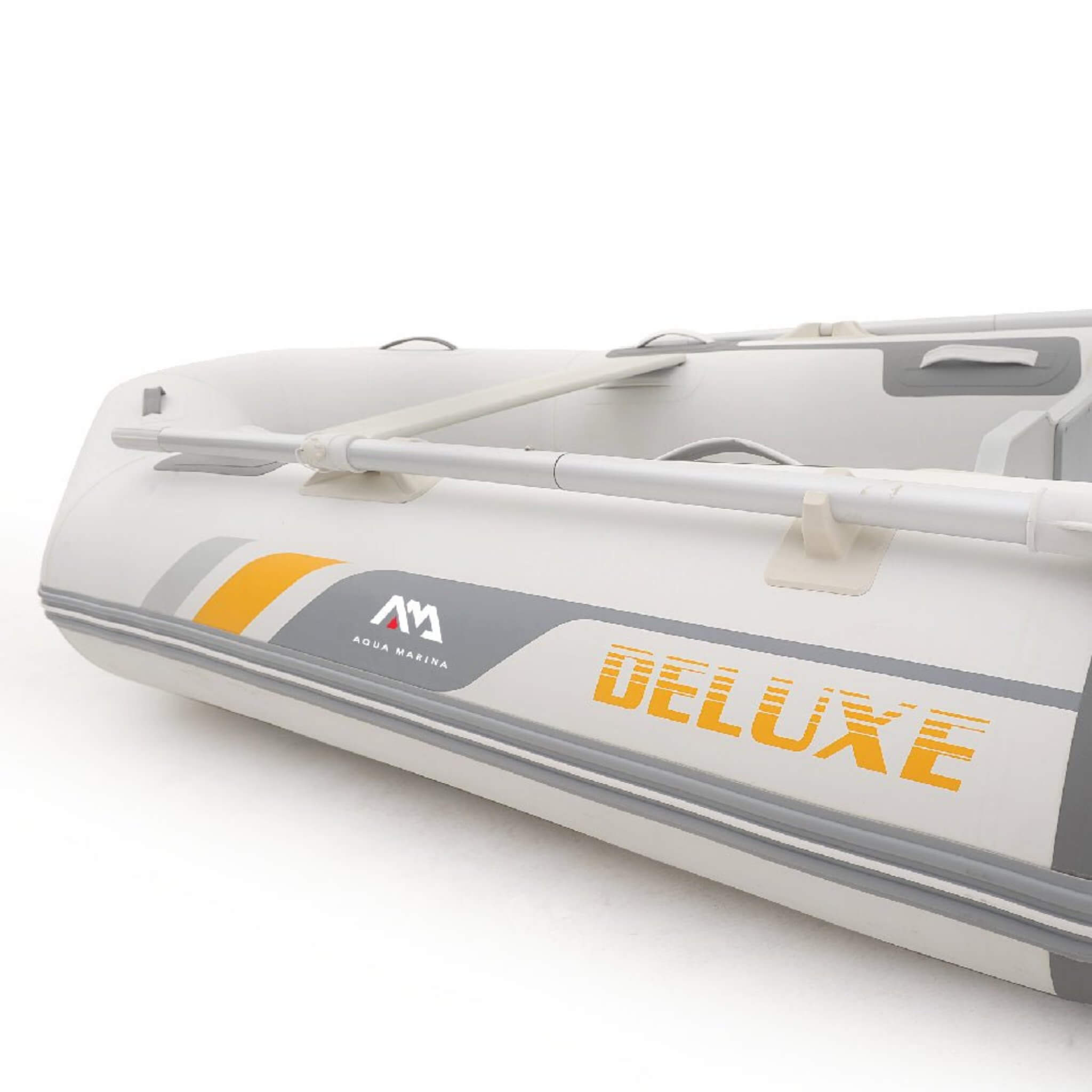 Aqua Marina A-Deluxe 4-Person Inflatable Speed Boat With Comfortable Rowing Seat And Adjustable Center Feet, 8FT (SAK20456) - Energize Trek