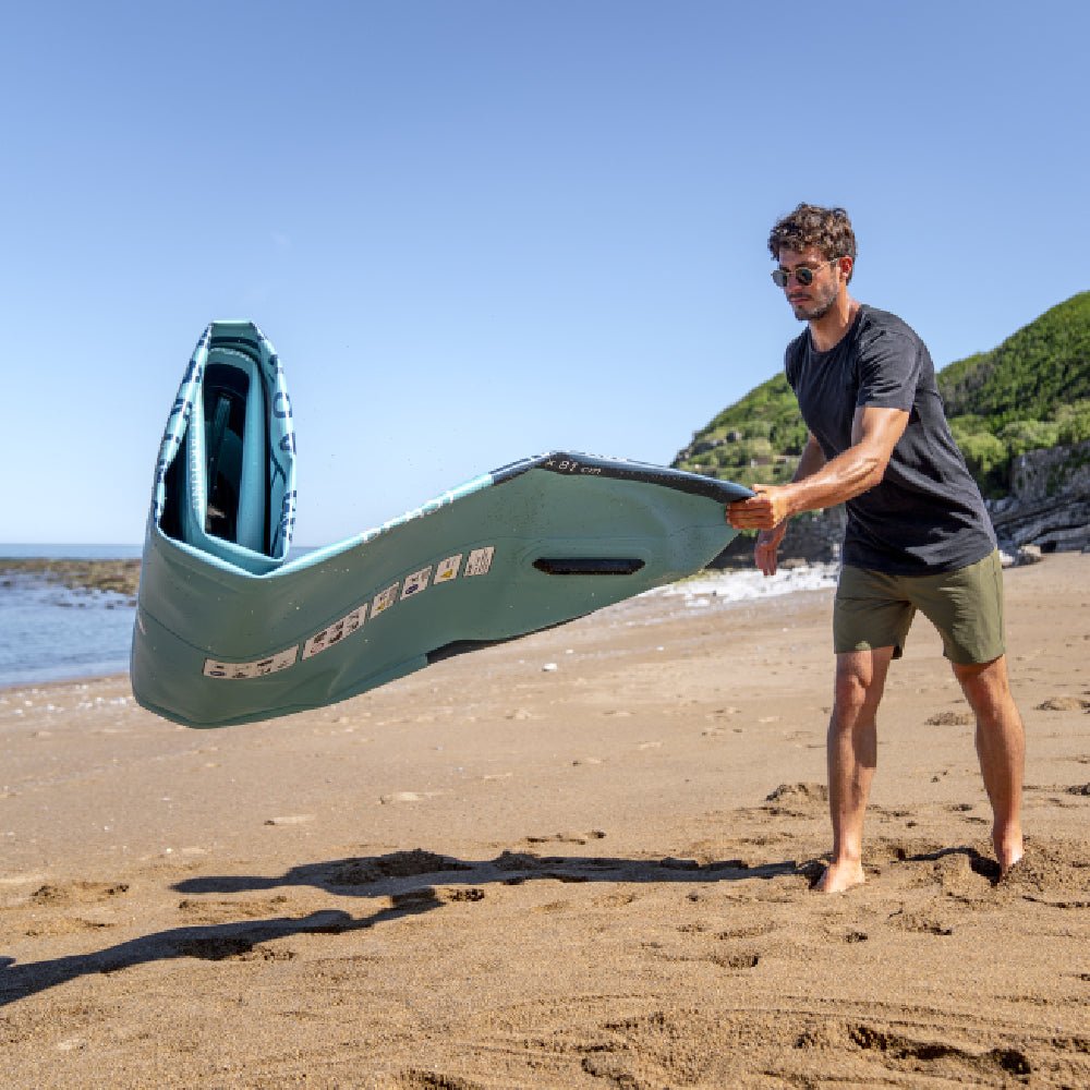 Aqua Marina Breeze BT-23BRP Green Compact Inflatable SUP With Drop Stitch Light Technology, 9FT (SAK68745) - Energize Trek