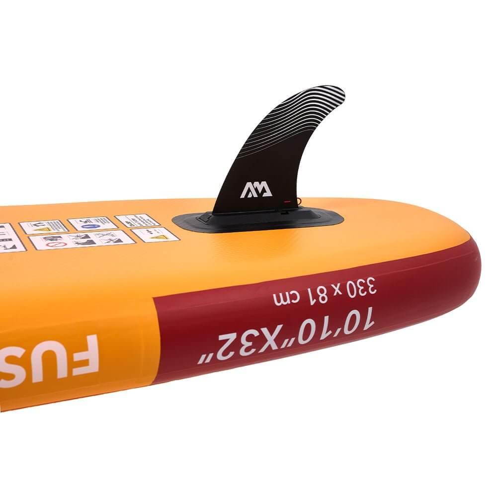 Aqua Marina Fusion BT-23FUP Premium All-Around SUP W/ Durable PVC Rail Layers & Grooved EVA Footpad, 10FT (SAK37195) - Energize Trek