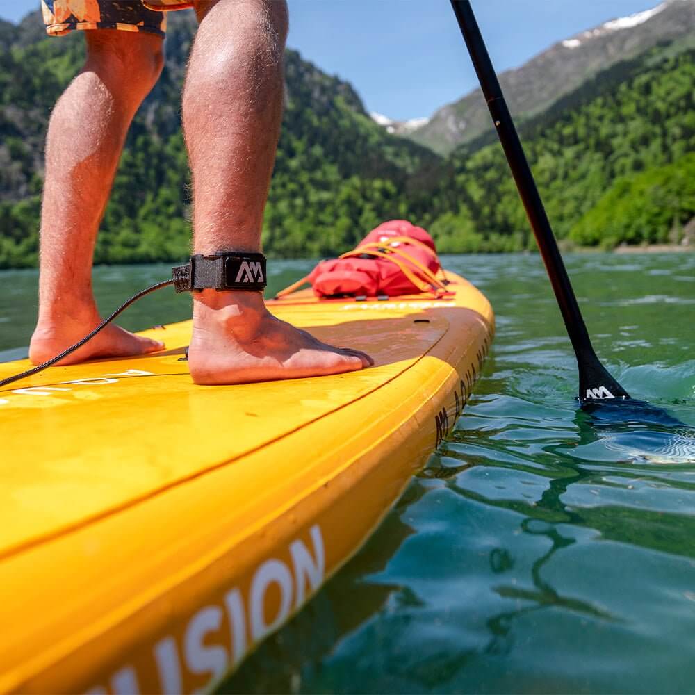 Aqua Marina Fusion BT-23FUP Premium All-Around SUP W/ Durable PVC Rail Layers & Grooved EVA Footpad, 10FT (SAK37195) - Energize Trek