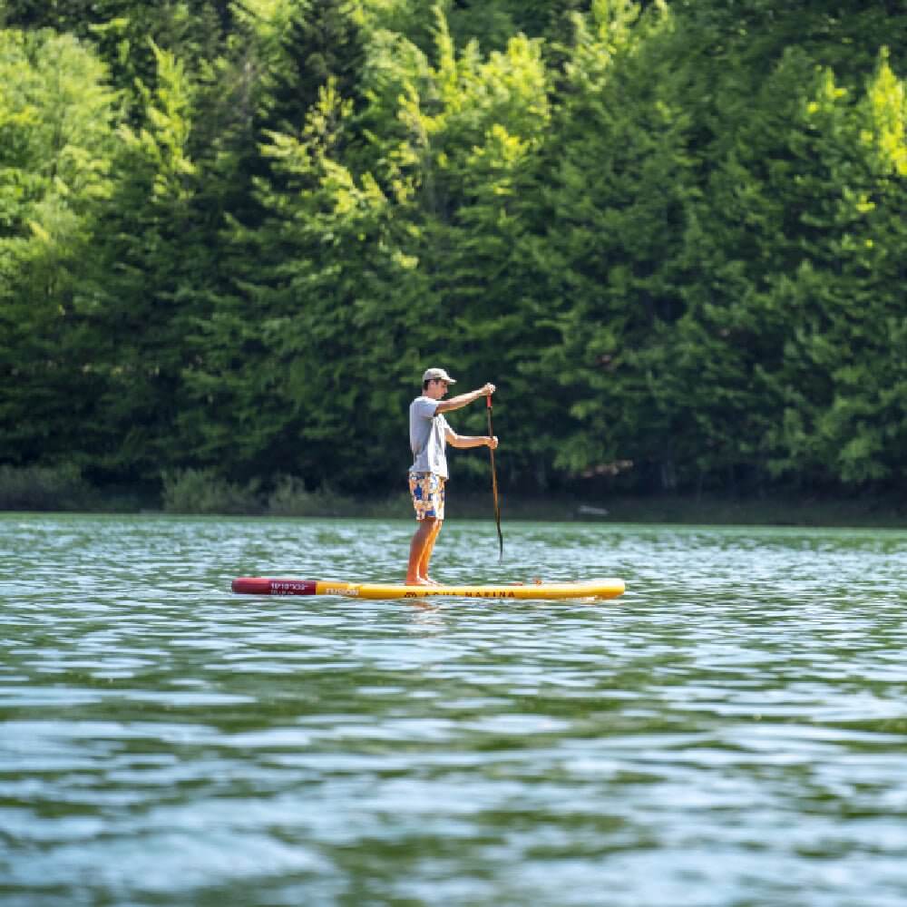 Aqua Marina Fusion BT-23FUP Premium All-Around SUP W/ Durable PVC Rail Layers & Grooved EVA Footpad, 10FT (SAK37195) - Energize Trek