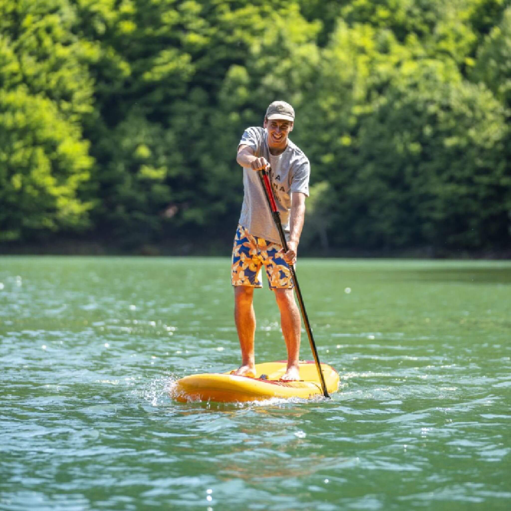 Aqua Marina Fusion BT-23FUP Premium All-Around SUP W/ Durable PVC Rail Layers & Grooved EVA Footpad, 10FT (SAK37195) - Energize Trek
