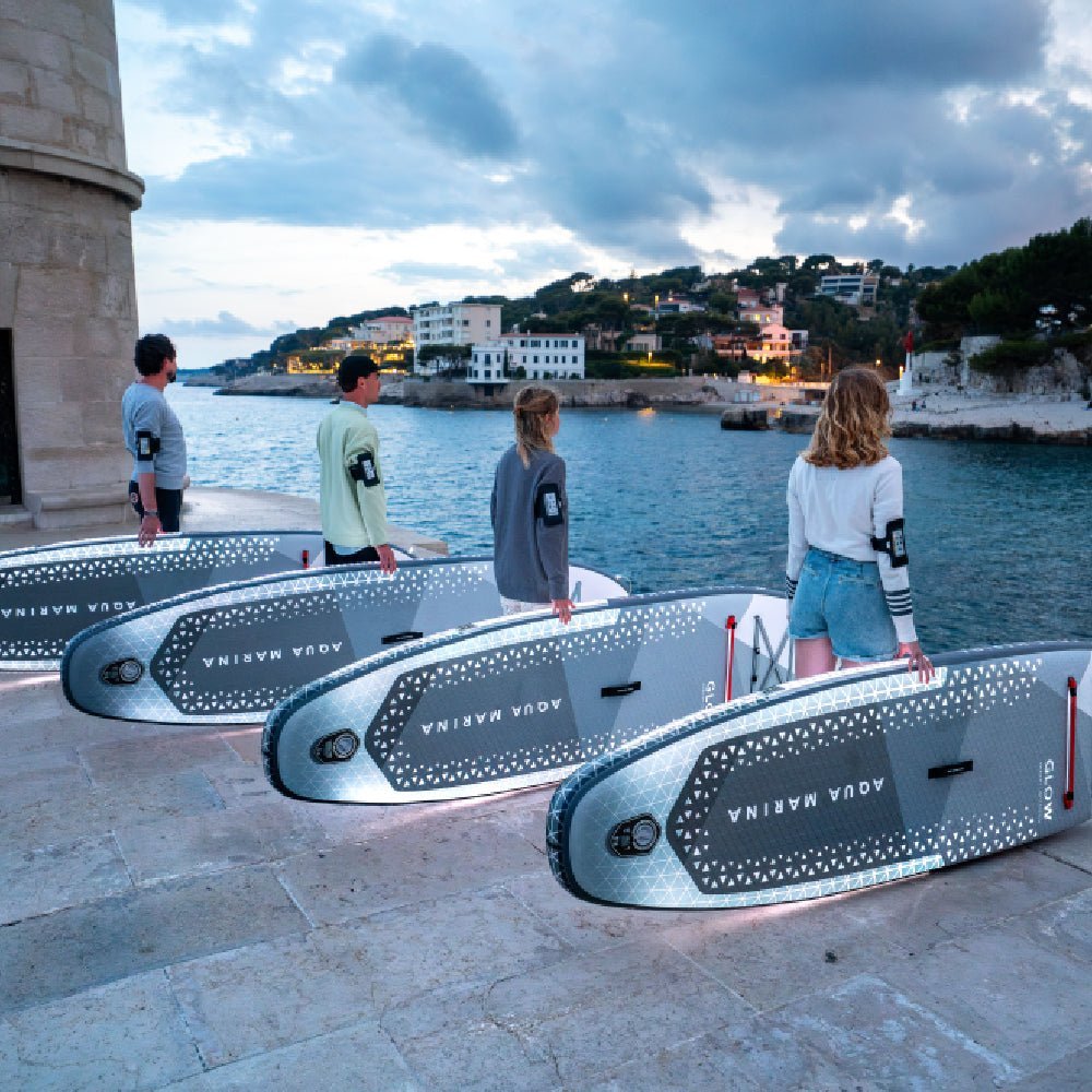 Aqua Marina Glow BT-24GL All Around ISUP With Ambient Light System And Safety Leash, 10FT (SAK48269) - Energize Trek
