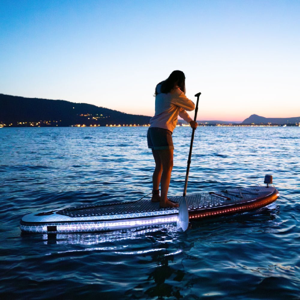 Aqua Marina Glow BT-24GL All Around ISUP With Ambient Light System And Safety Leash, 10FT (SAK48269) - Energize Trek