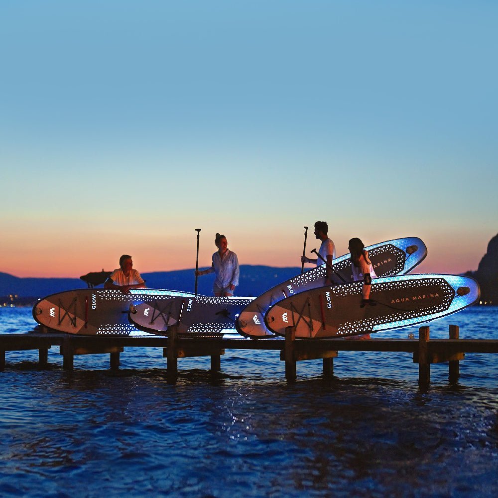 Aqua Marina Glow BT-24GL All Around ISUP With Ambient Light System And Safety Leash, 10FT (SAK48269) - Energize Trek