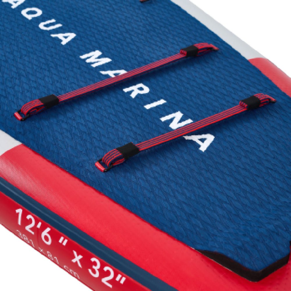 Aqua Marina Hyper BT-23HY02 Navy Touring SUP With Hydrodynamic Rail Edges & Adjustable Bungee, 12FT (SAK23285) - Energize Trek