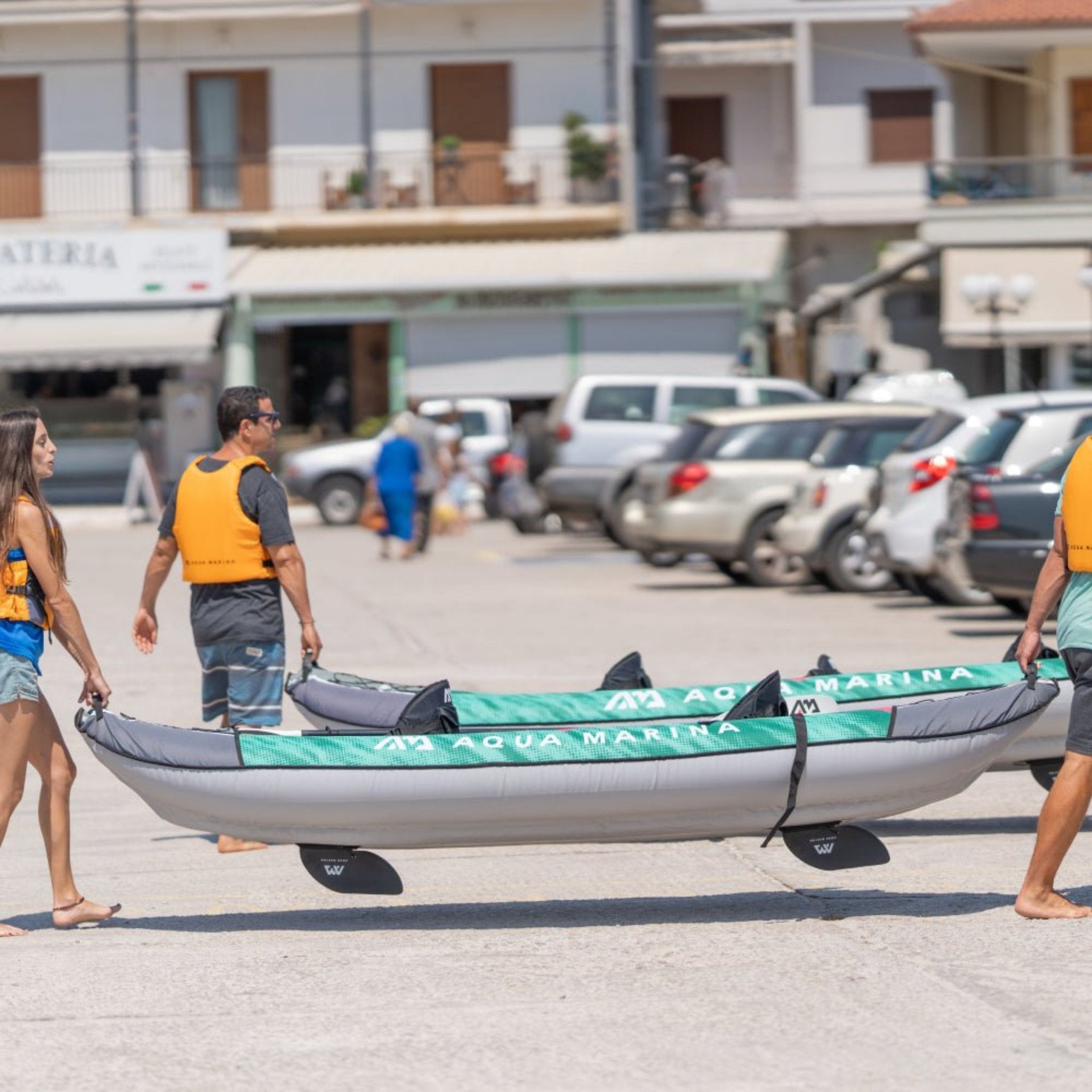 Aqua Marina Laxo 320 2-Person Recreational Kayak With High-Back Seat And Adjustable Cargo Bungee, 10FT (SAK01396) - Energize Trek