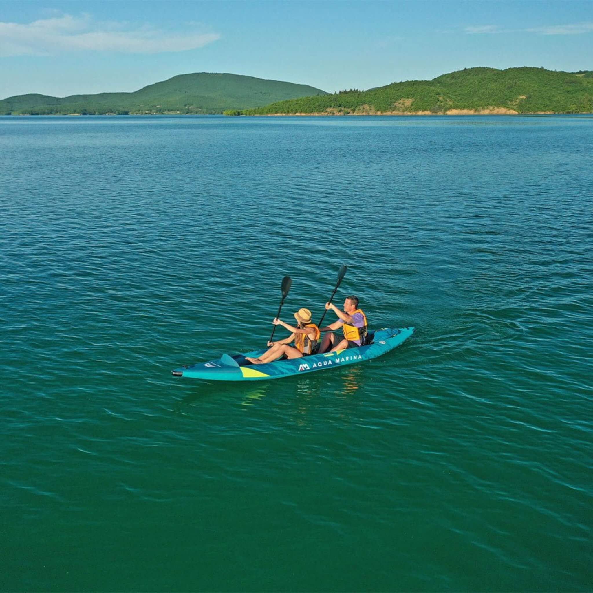 Aqua Marina Steam 412 2-Person Premium Kayak With DWF Deck, 14FT (SAK57946) - Energize Trek