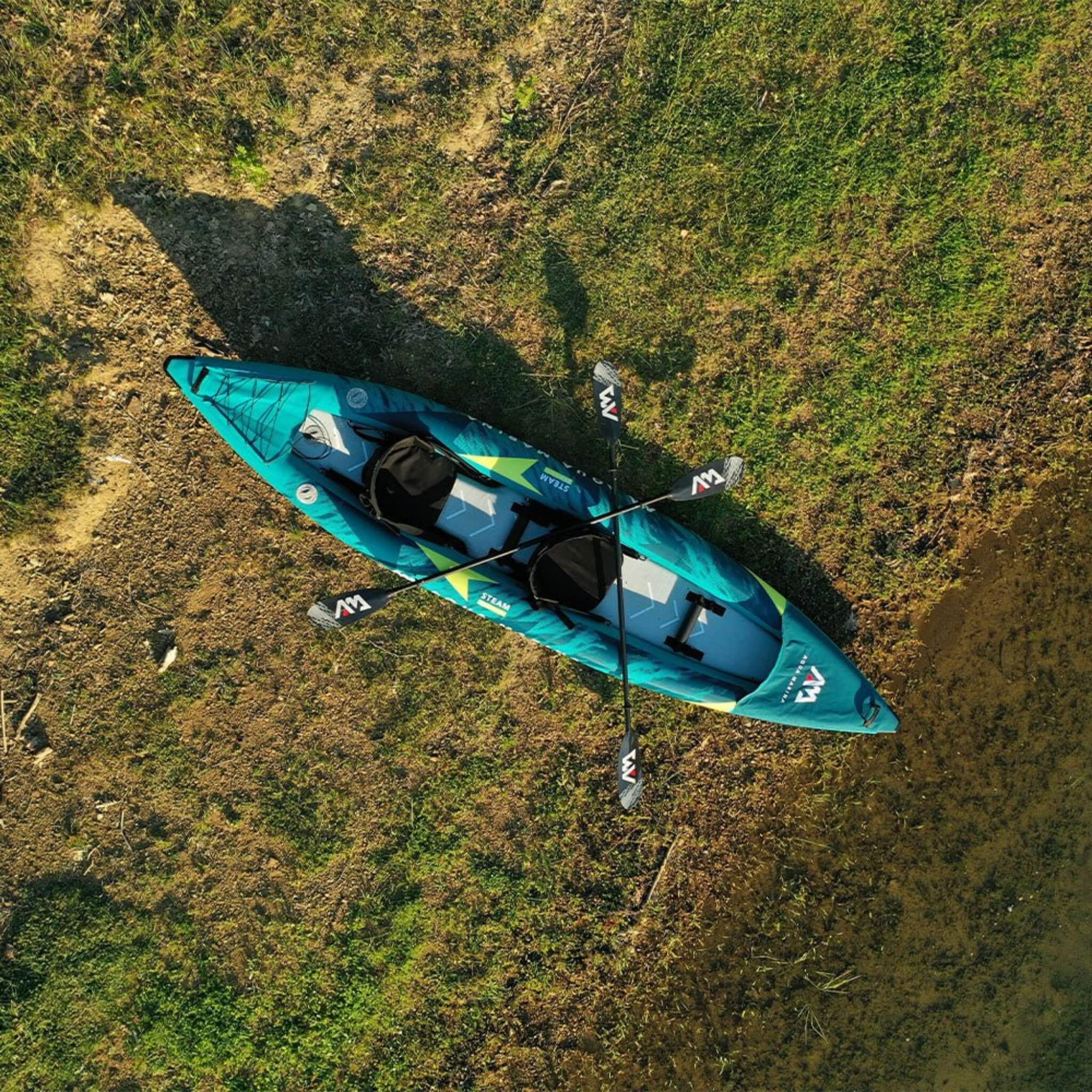 Aqua Marina Steam 412 2-Person Premium Kayak With DWF Deck, 14FT (SAK57946) - Energize Trek