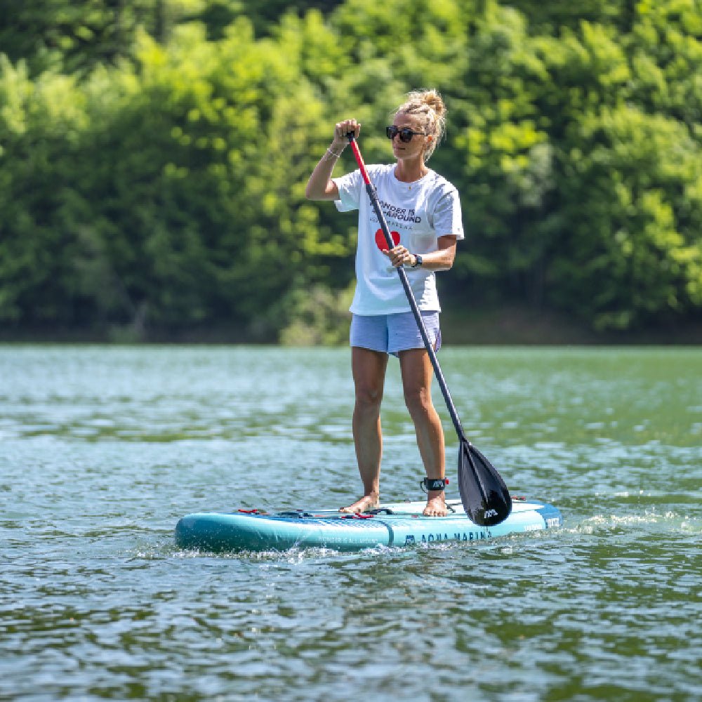 Aqua Marina Vapor BT-23VAP All-Around SUP W/ Sand Ripple Grooved EVA Footpad, 10FT (SAK60532) - Energize Trek