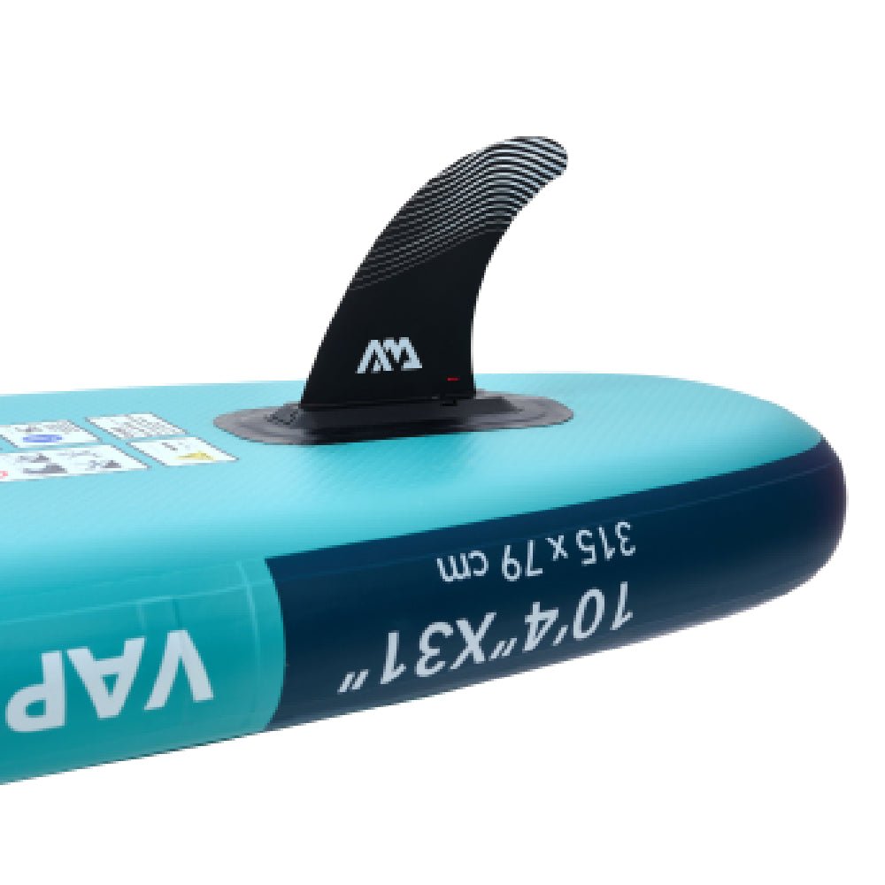 Aqua Marina Vapor BT-23VAP All-Around SUP W/ Sand Ripple Grooved EVA Footpad, 10FT (SAK60532) - Energize Trek
