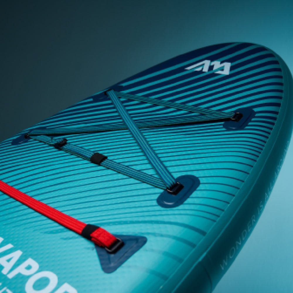 Aqua Marina Vapor BT-23VAP All-Around SUP W/ Sand Ripple Grooved EVA Footpad, 10FT (SAK60532) - Energize Trek