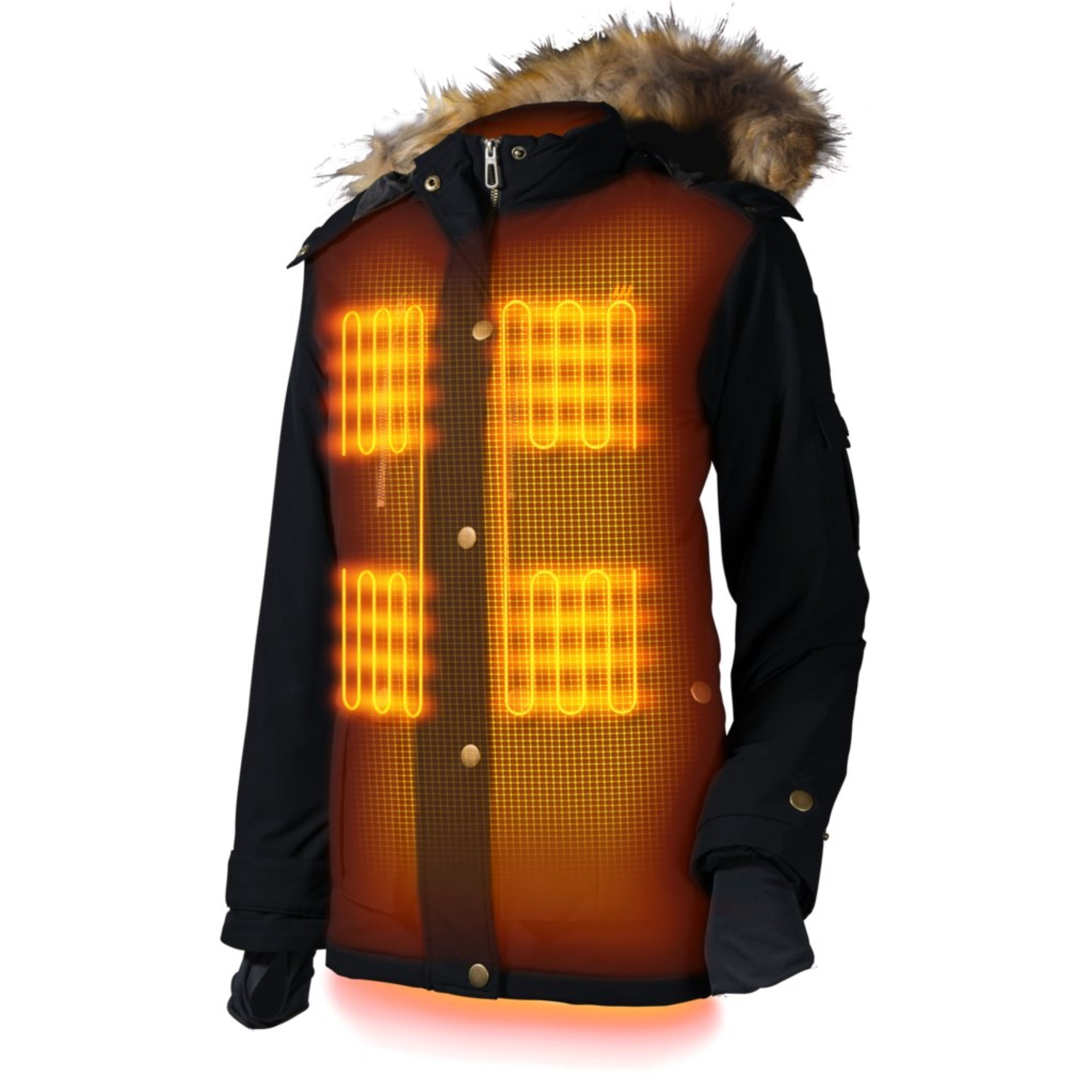 Arcadia Womens Heated Parka - Energize Trek