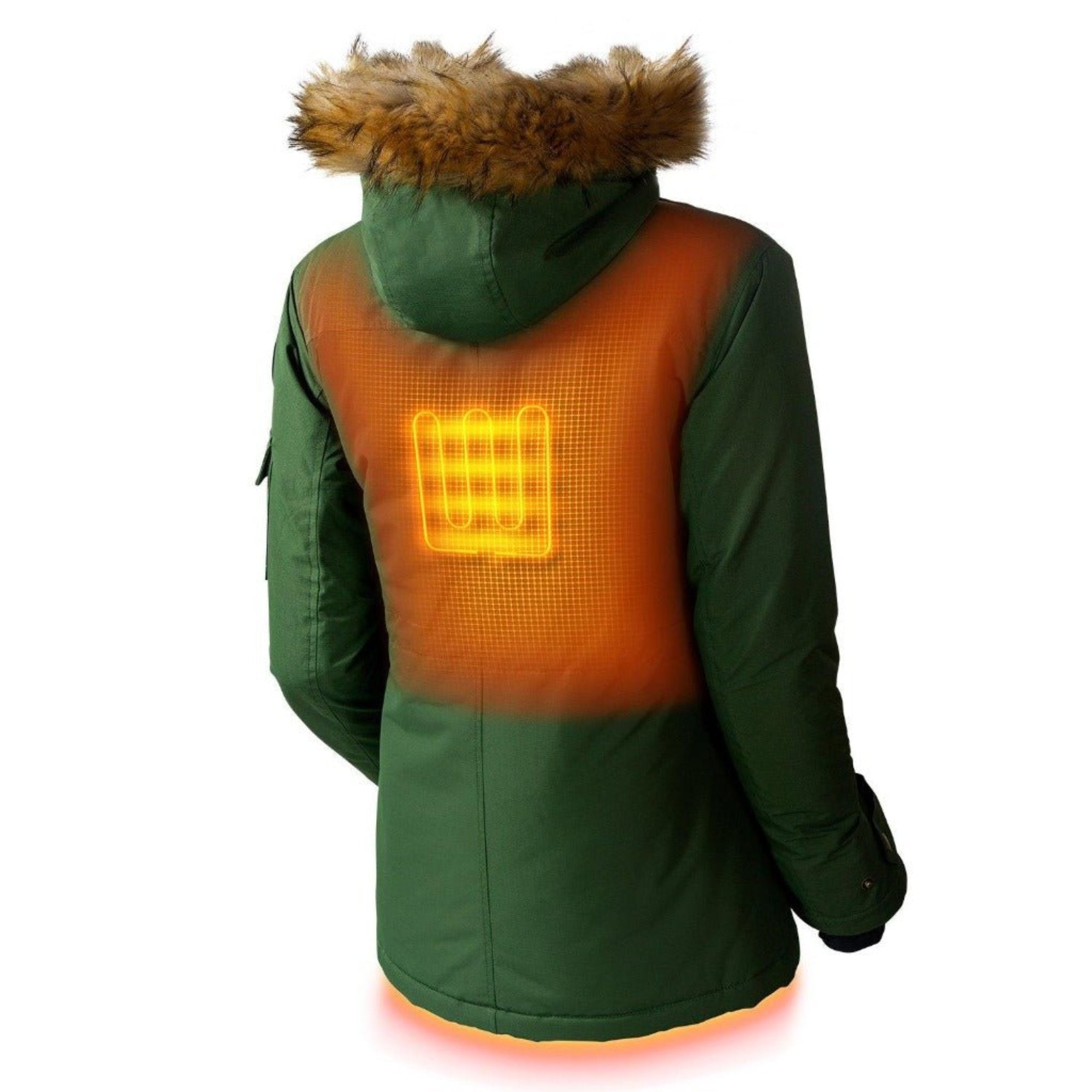 Arcadia Womens Heated Parka - Energize Trek