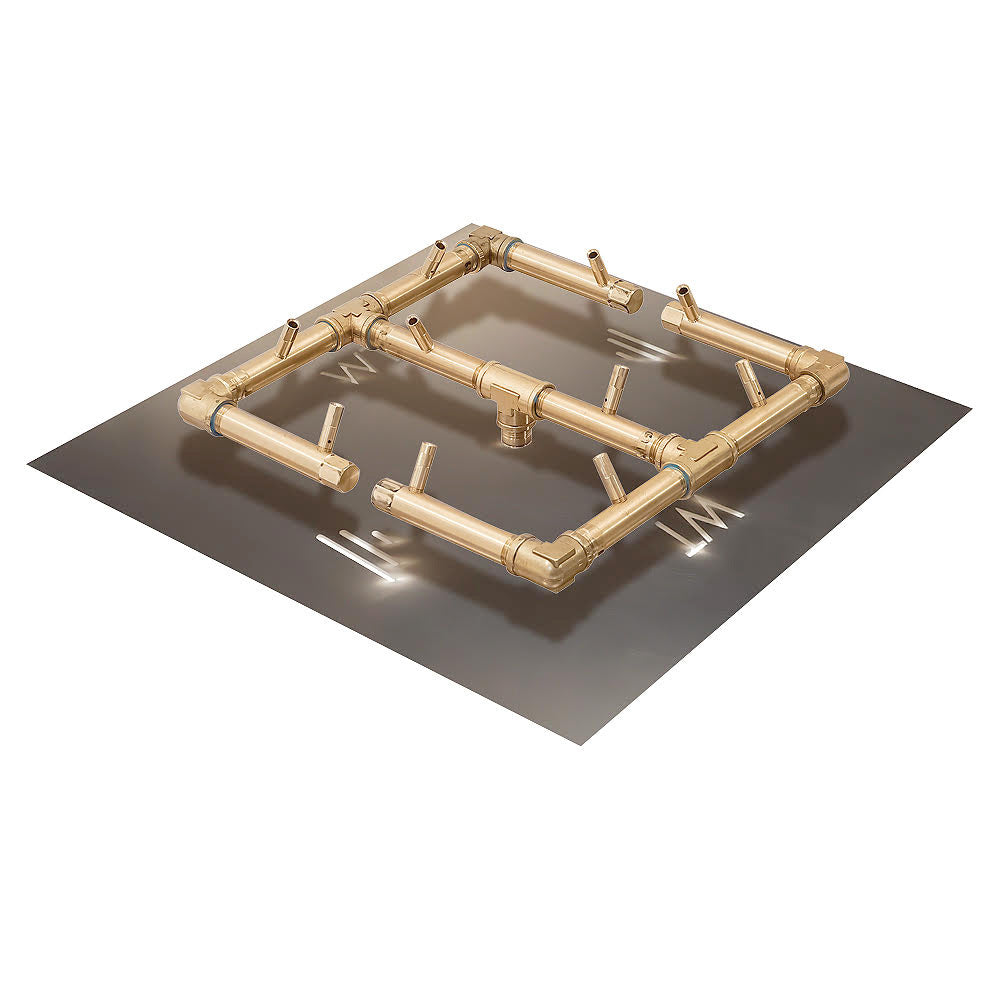 Platz - Square Concrete Fire Pit Table - Energize Trek