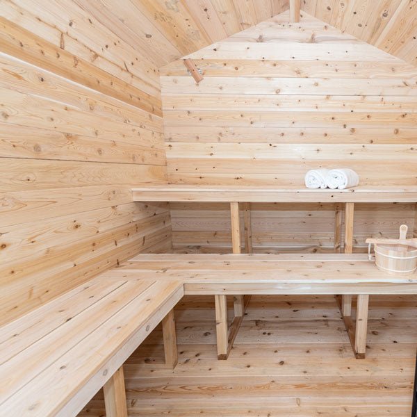 CT Georgian Cabin Sauna – Outdoor 4-Person Sauna with Modern Heating & Luxury Design - Energize Trek
