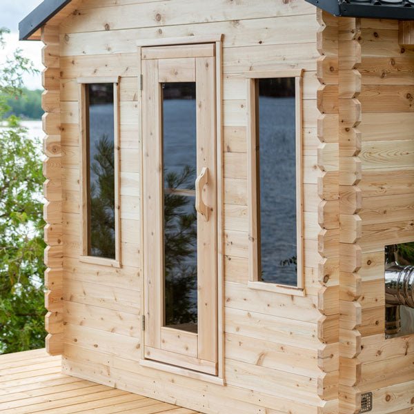 CT Georgian Cabin Sauna – Outdoor 4-Person Sauna with Modern Heating & Luxury Design - Energize Trek