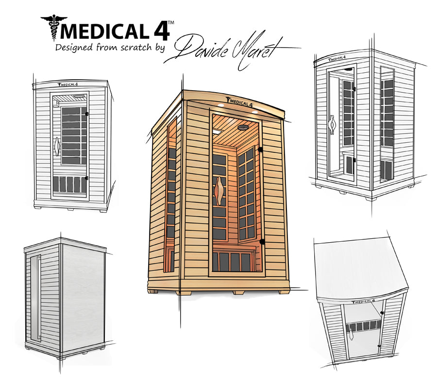 2 Person Home Full Spectrum Infrared Sauna | Medical 4™ - Energize Trek