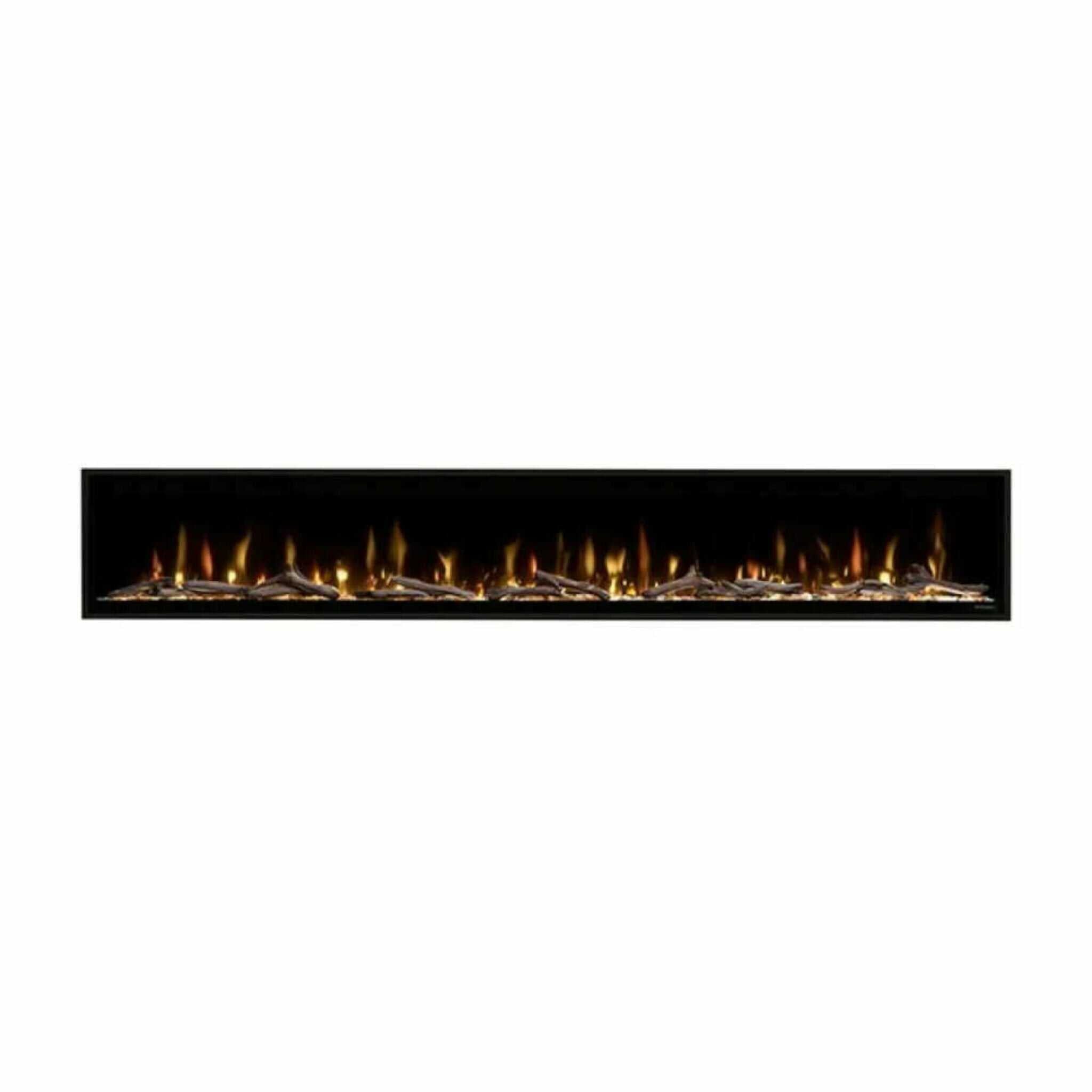 Dimplex Ignite Evolve Built-In Frosted Tumbled Glass Linear Electric Fireplace With Heat Boost System & Trim Kit (SAK59214) - Energize Trek