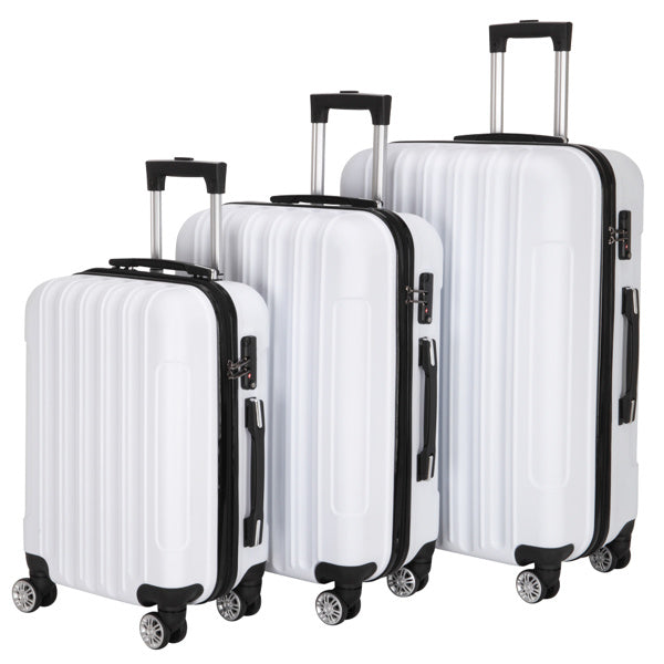 3-in-1 Multifunctional Large Capacity Traveling Storage Suitcase White - Energize Trek