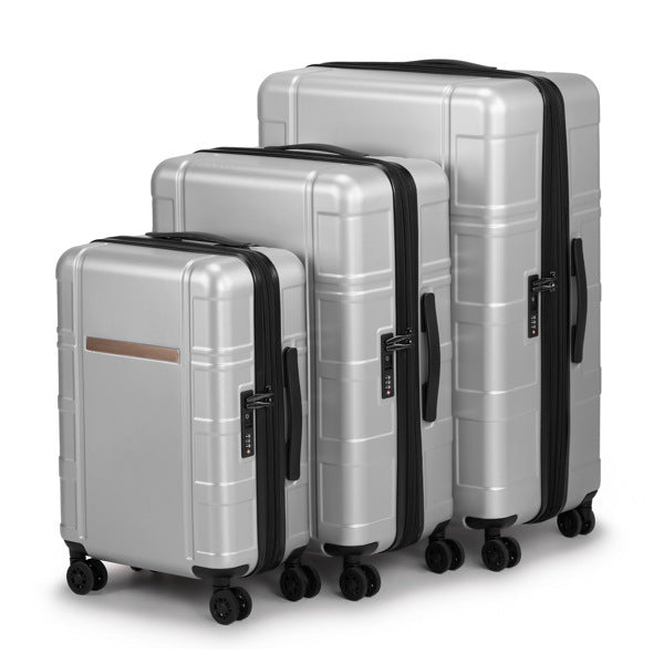 Luggage Expandable Suitcase PC+ABS 3 Piece Set with TSA Lock Spinner - Energize Trek