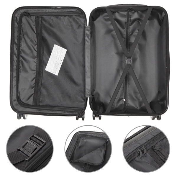 3-in-1 Multifunctional Large Capacity Traveling Storage Suitcase White - Energize Trek