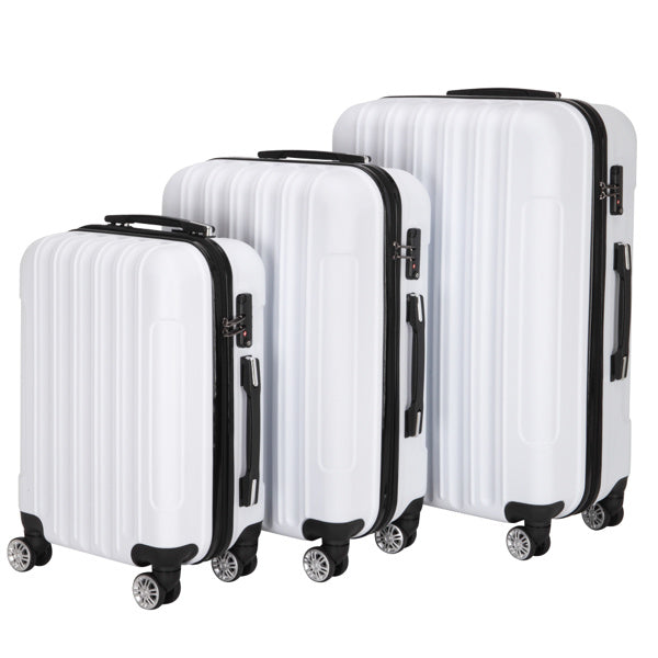 3-in-1 Multifunctional Large Capacity Traveling Storage Suitcase White - Energize Trek
