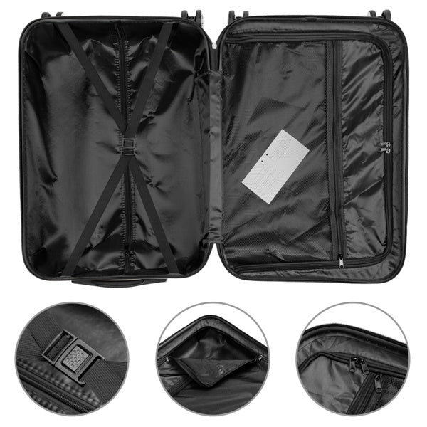 3-in-1 Multifunctional Large Capacity Traveling Storage Suitcase Luggage Set Dark Gray - Energize Trek