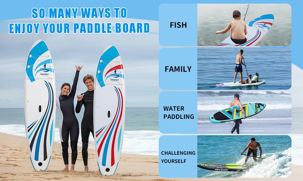 inflatable paddle board 10'6 including sup paddle, paddleboard backpack, pump, leash - Energize Trek