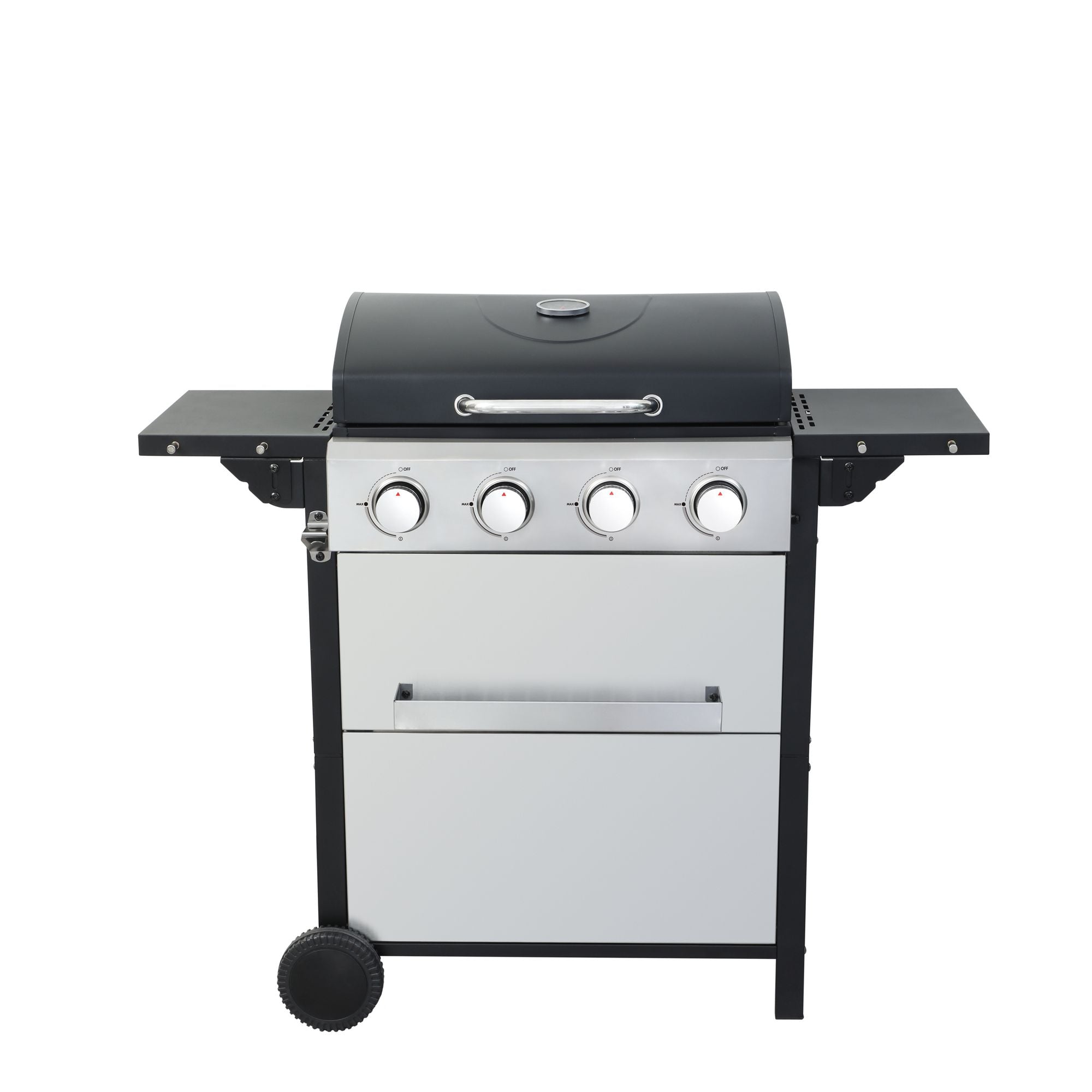 4-Burner Propane BBQ Grill – 34,200 BTU with Foldable Table & Hooks - Energize Trek