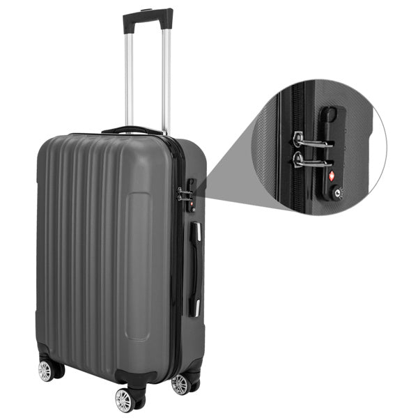 3-in-1 Multifunctional Large Capacity Traveling Storage Suitcase Luggage Set Dark Gray - Energize Trek