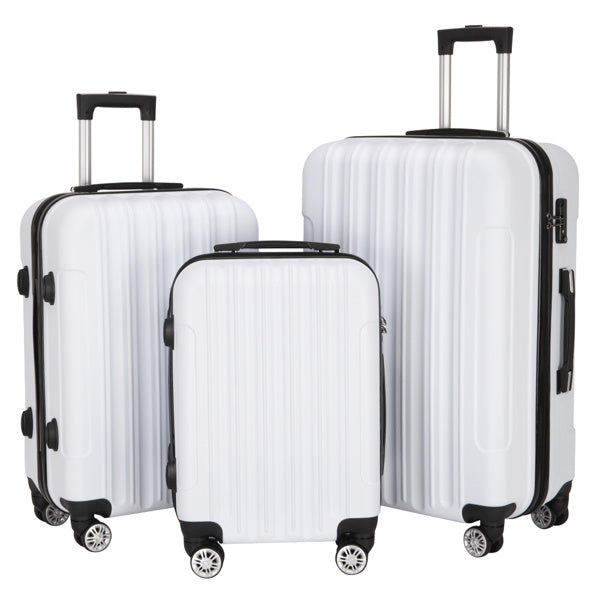 3-in-1 Multifunctional Large Capacity Traveling Storage Suitcase White - Energize Trek