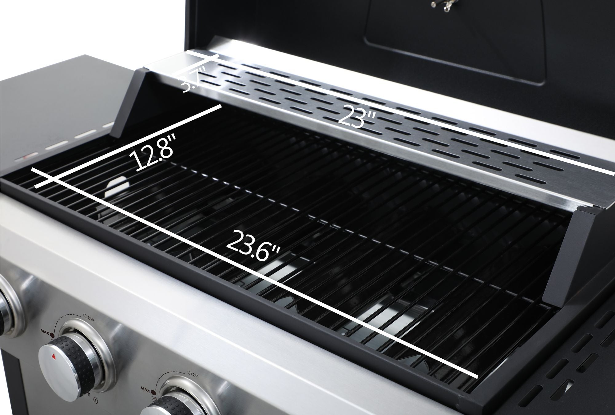 4-Burner Propane BBQ Grill – 34,200 BTU with Foldable Table & Hooks - Energize Trek