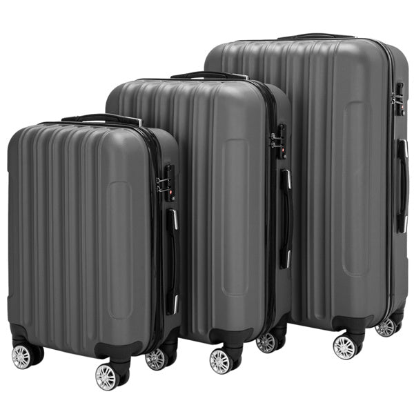 3-in-1 Multifunctional Large Capacity Traveling Storage Suitcase Luggage Set Dark Gray - Energize Trek
