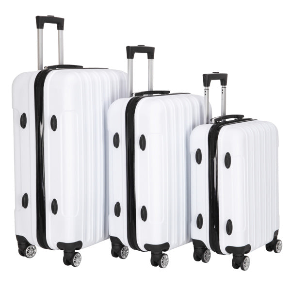 3-in-1 Multifunctional Large Capacity Traveling Storage Suitcase White - Energize Trek