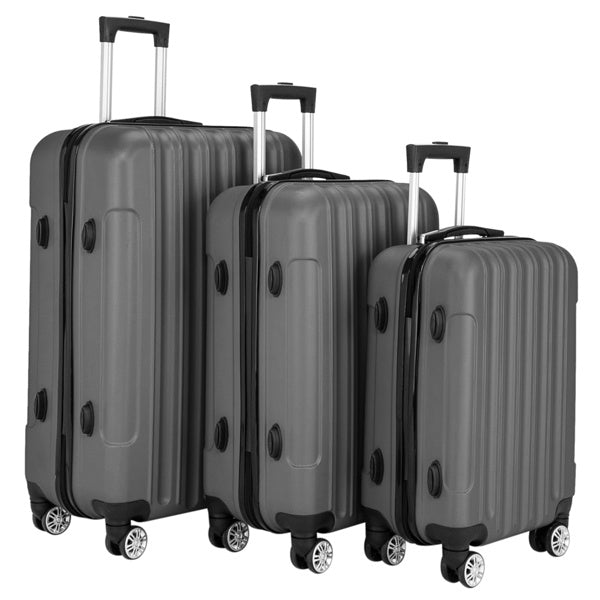 3-in-1 Multifunctional Large Capacity Traveling Storage Suitcase Luggage Set Dark Gray - Energize Trek