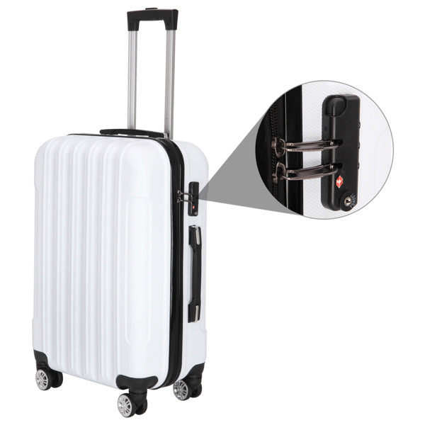 3-in-1 Multifunctional Large Capacity Traveling Storage Suitcase White - Energize Trek