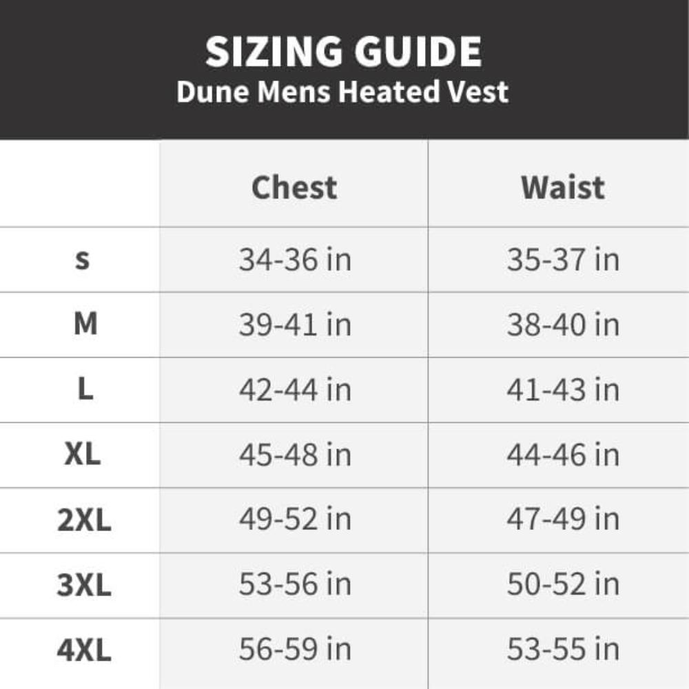 Dune Mens Heated Vest - Energize Trek