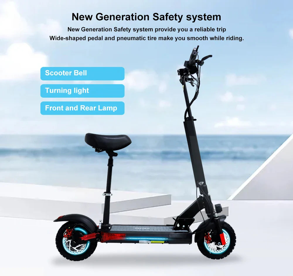 eBike Boys 48V Foldable Electric Scooter - 800W Max Speed 45km/h - Energize Trek