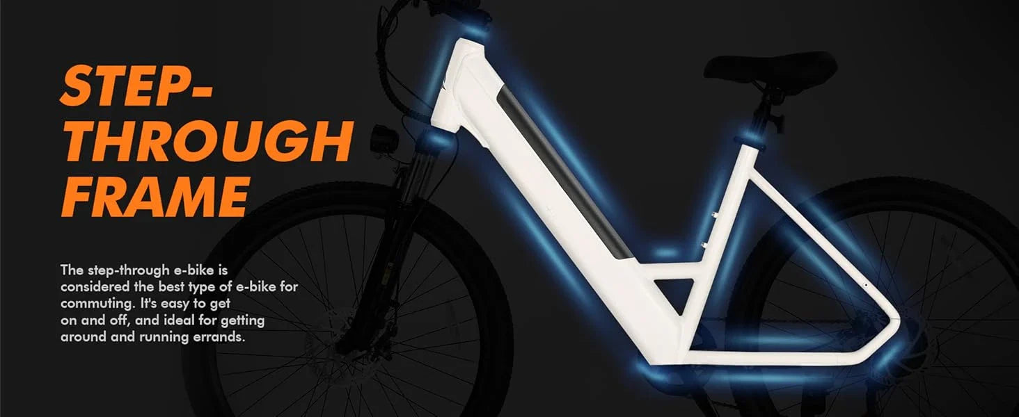 eBike Boys 750W Electric Bike - Step-Through Frame, 36V Battery - Energize Trek