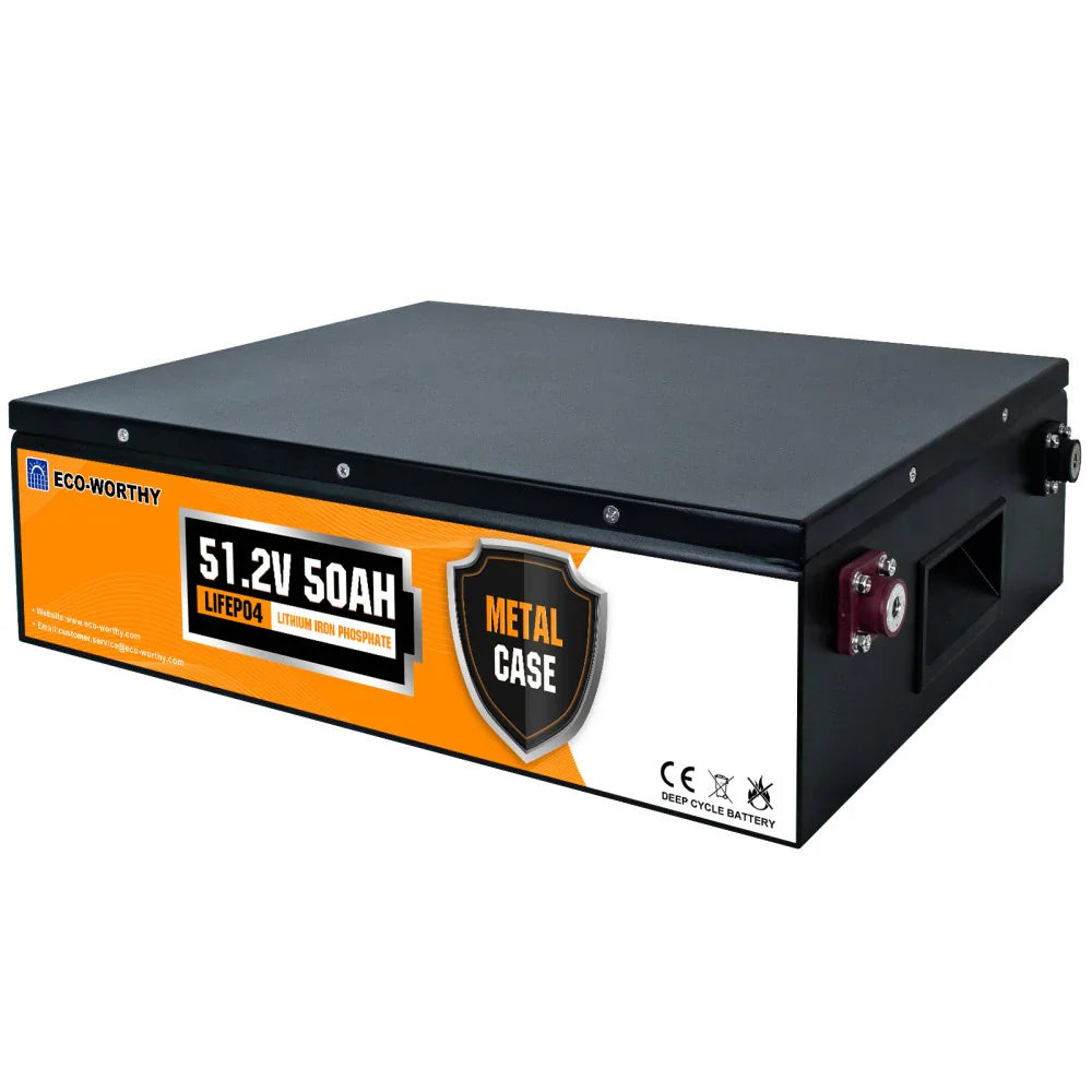 ECO-WORTHY 48V 50Ah Stackable LiFePO4 Battery - Energize Trek