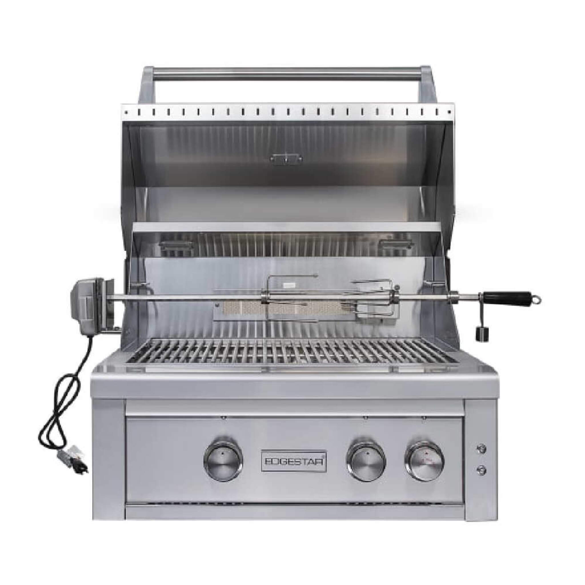 Edgestar 60K BTU 30" Natural Gas Built-In Grill With Lighted Grill Area And Double Access Doors (SAK82568) - Energize Trek