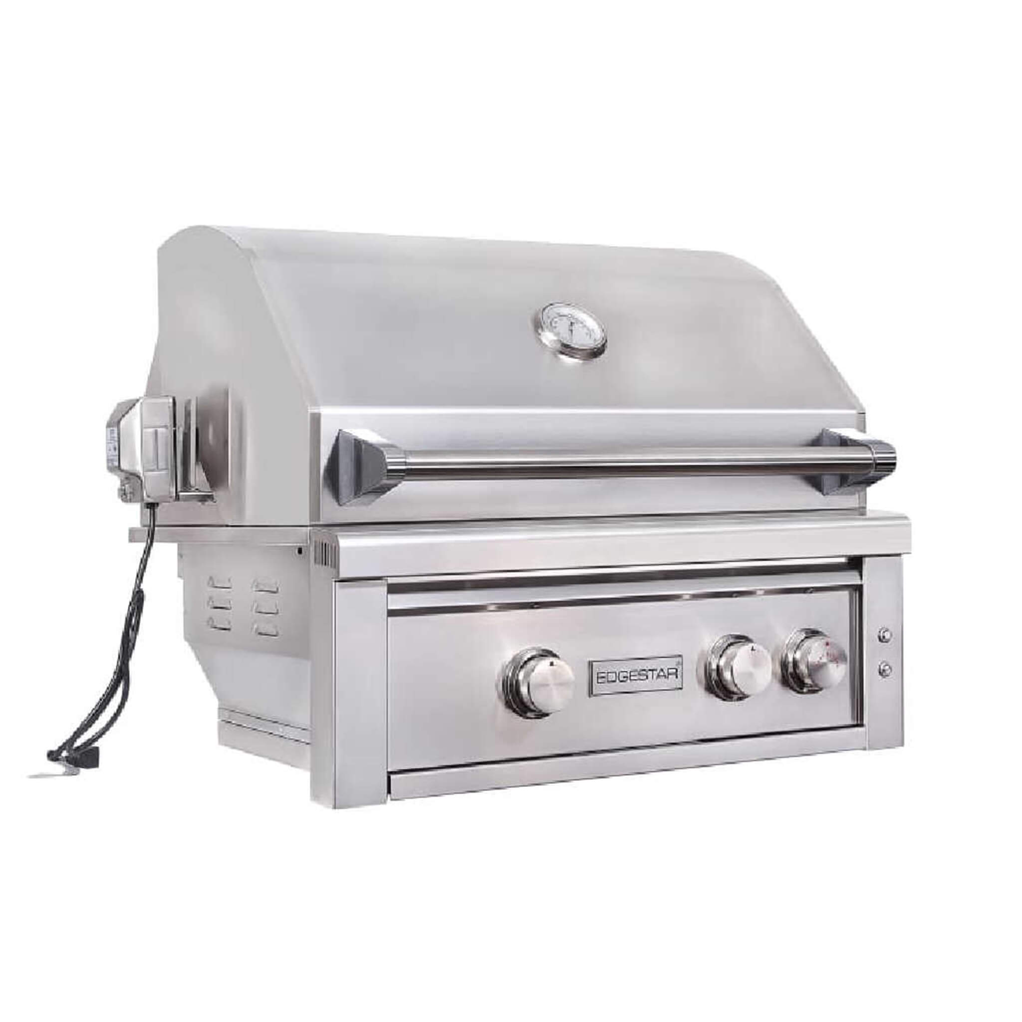 Edgestar 60K BTU 30" Natural Gas Built-In Grill With Lighted Grill Area And Double Access Doors (SAK82568) - Energize Trek