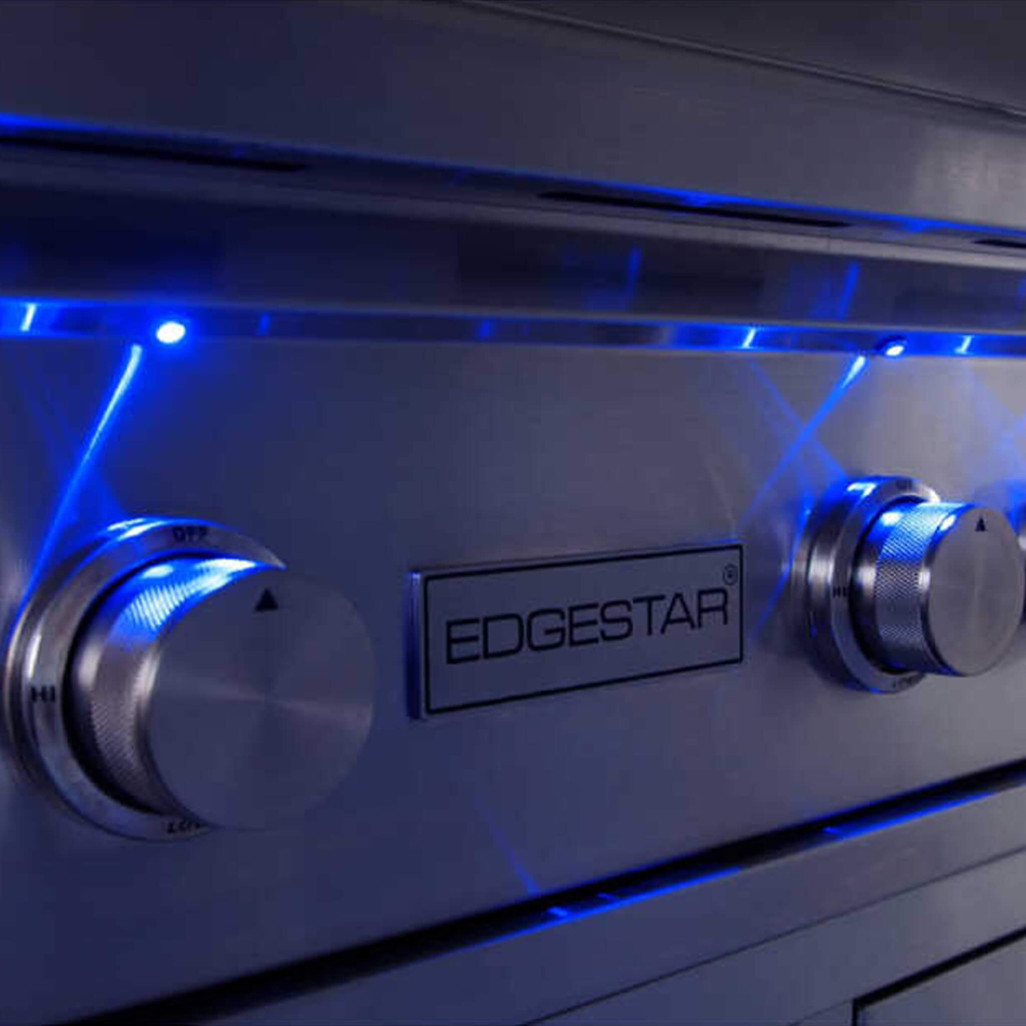 Edgestar 60K BTU 30" Natural Gas Built-In Grill With Lighted Grill Area And Double Access Doors (SAK82568) - Energize Trek