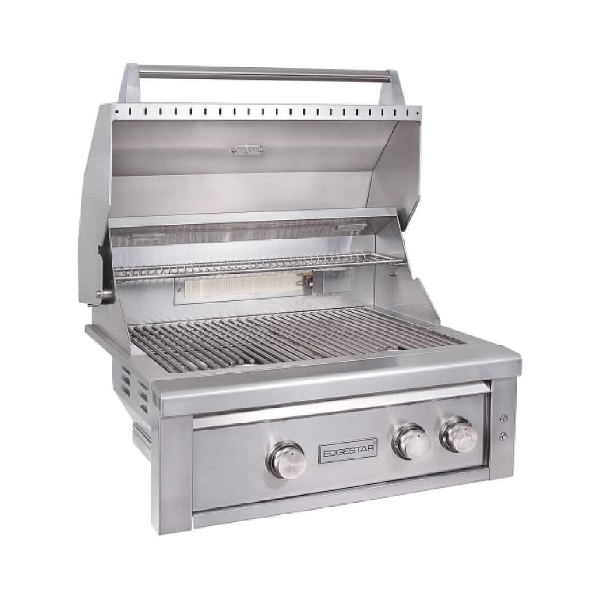 Edgestar 60K BTU 30" Natural Gas Built-In Grill With Lighted Grill Area And Double Access Doors (SAK82568) - Energize Trek