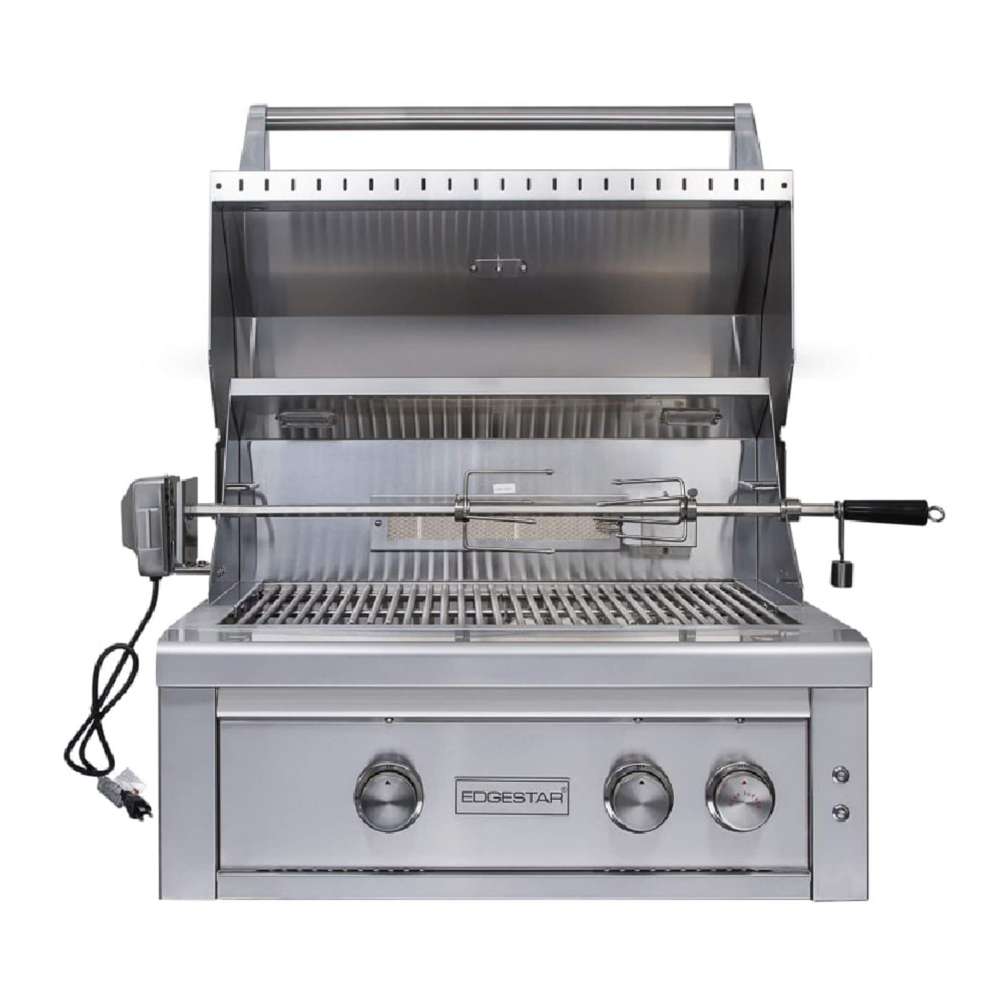 Edgestar 60K BTU Natural Gas Outdoor Built-In Grill W/ Rotisserie And LED Lighting, 30" (SAK52871) - Energize Trek