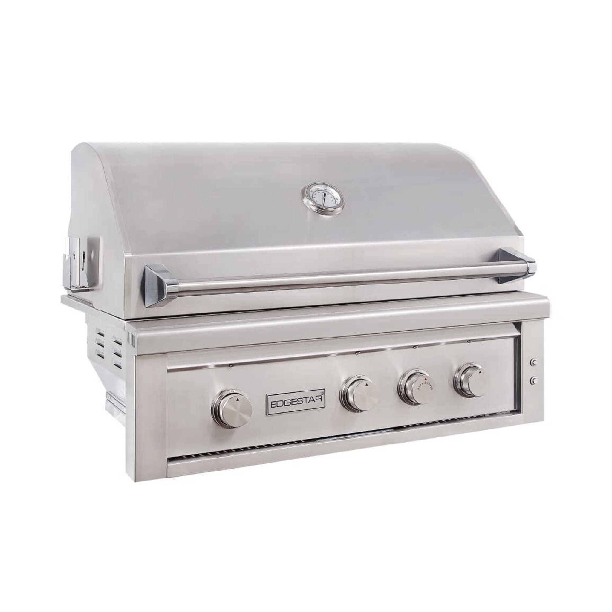 Edgestar 89K BTU 36" Natural Gas Freestanding Grill Cart With Lighting Knobs & Rotisserie (SAK12573) - Energize Trek