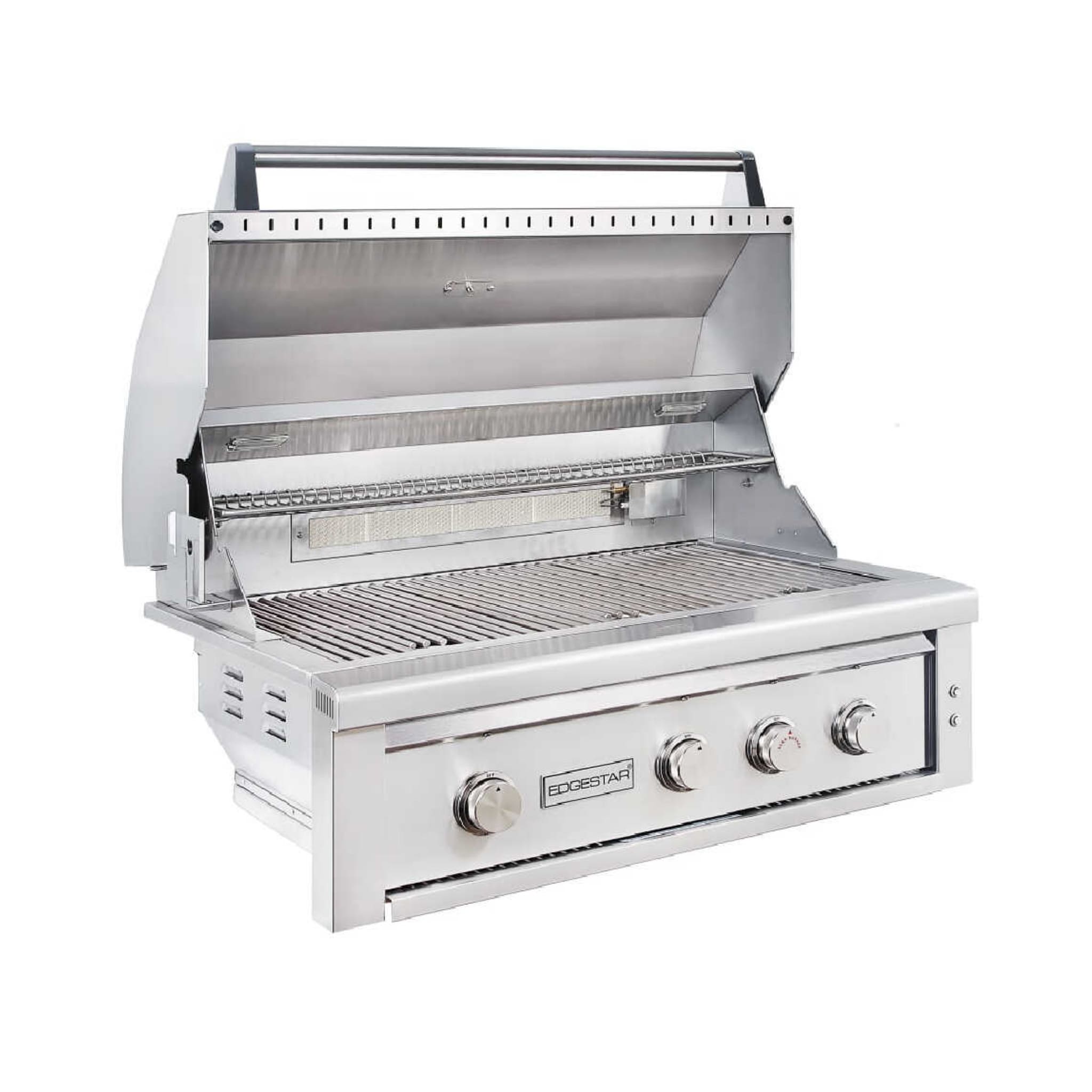 Edgestar 89K BTU 36" Wide Natural Gas Built In Grill With Insulated Jacket And Double Access Doors (SAK31258) - Energize Trek