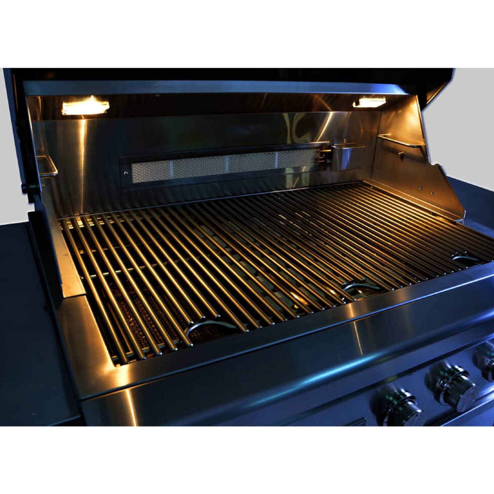 Edgestar 89K BTU Built-In Grill With Rotisserie And LED Lighting, 42" (SAK17368) - Energize Trek